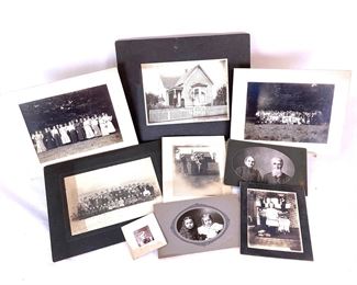 LIST501 Set Of 9 Antique Cabinet Cards