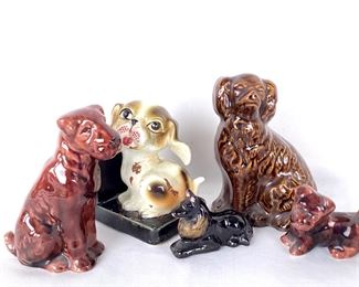 LIST517 MidCentury Modern Dog Figurines