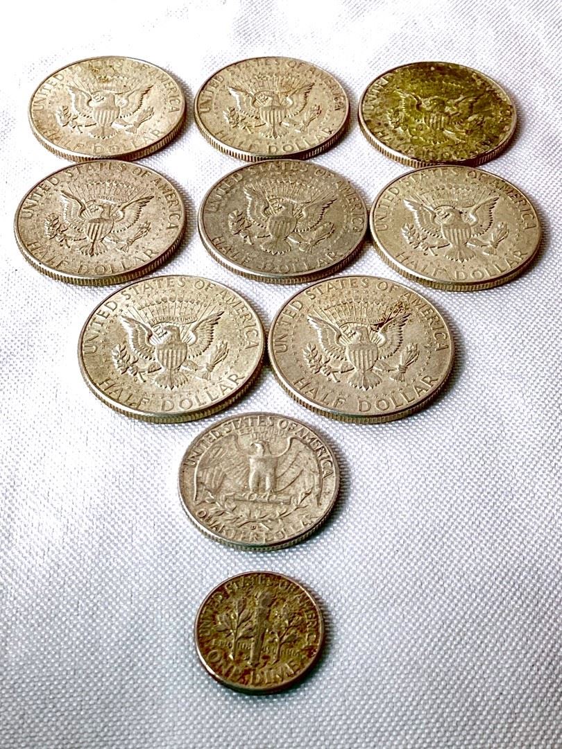 LIST973 1964 Silver Kennedy Half Dollars