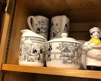 CUPS AND SUGAR AND CREAMER BY EPOCH LE RESTAURANT