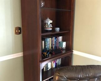 BOOKCASE AND BOOKS