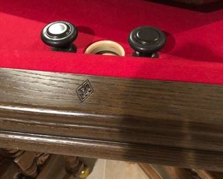 BUMPER POOL AND GAME TABLE