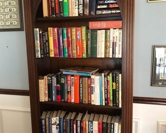 BOOKS AND BOOKCASE