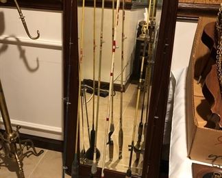 FISHING POLES SOME WITH REELS