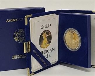 1986-W 1 Oz Proof American Eagle Gold Coin OGP