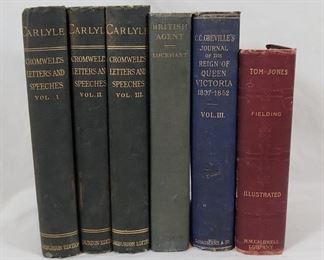 British Literature and History Hardcover Books (6)