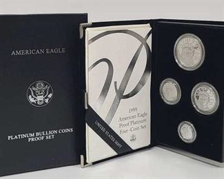 1999 U.S. 4-Coin Proof Platinum Eagle Set OGP