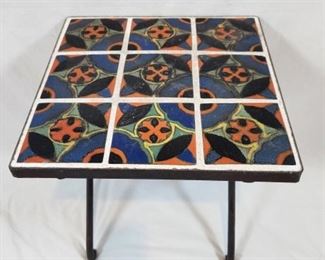 Original California Art Tile 6 Tile Table