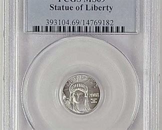 2008 U.S. Liberty $10 Platinum Coin PCGS MS69