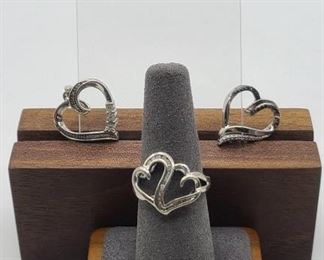 Sterling & Diamond Jewelry - 1 Piece with 10k