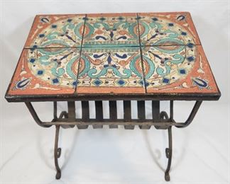 Hispano Moresque LA California Tile Table
