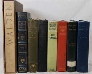 8 American Literature Books Walden Lowell