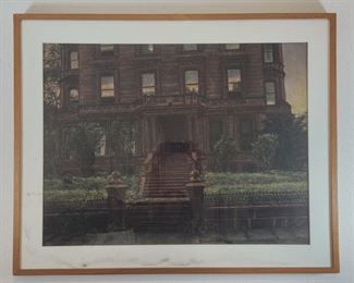 Edith Neff Burgdahl Mansion Framed Pastel