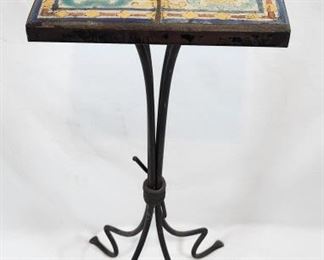 Rare Tall Davies & McDonald California Tile Table