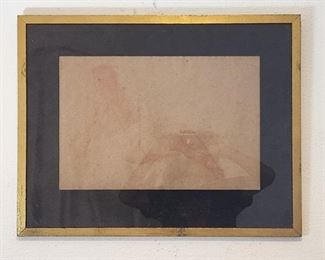 Signed Original 1982 Nude Subject Pastel