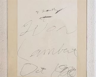 Cy Twombly - Yvon Lambert - Paris 1980