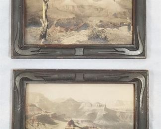 Antique Tinted Grand Canyon Framed Photographs