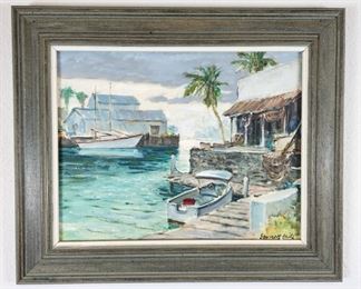 Original Emmett Fritz Oil on Canvas Board Painting