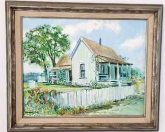 Original Emmett Fritz Oil on Canvas Board Painting
