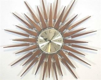 Mid-Century Seth Thomas Starflower Wall Clock
