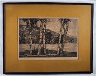 Luigi Lucioni Signed Limited Edition Etching