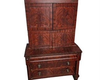 Antique Empire Secretary's Desk with Bookshelves