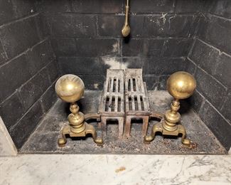 Brass Andirons