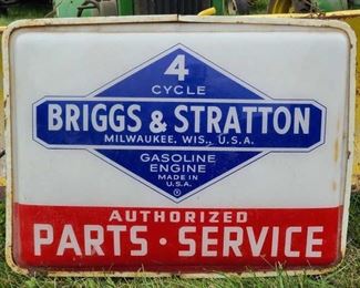 BRIGGS & STRATTON 2-SIDE DEALER SERVICE SIGN