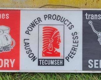 TECUMSEH ENGINES FACTORY SERVICE LIGHTED SIGN