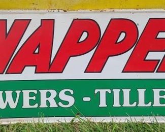 SNAPPER MOWERS & TILLERS METAL ADVERTISING SIGN