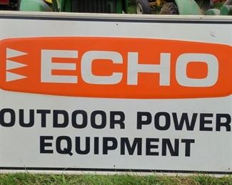 ECHO POWER EQUIPMENT METAL DEALER SIGN