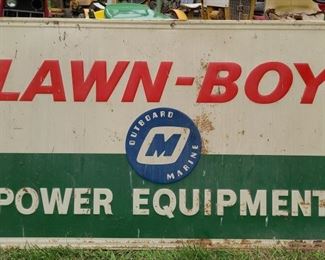 LAWN BOY OUTBOARD MARINE EQUIPMENT DEALER SIGN