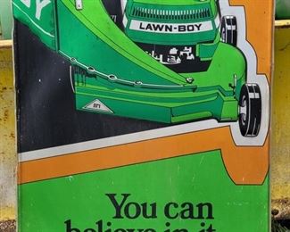 LAWN BOY METAL ADVERTISING SIGN