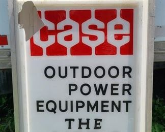 CASE POWER EQUIPMENT 2-SIDE LIGHTED DEALER SIGN