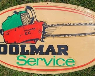 DOLMAR CHAIN SAW SERVICE DEALER SIGN