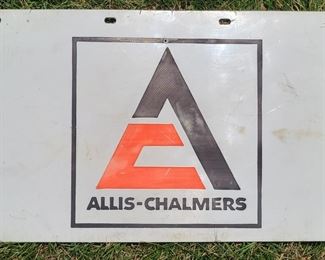ALLIS-CHALMERS PLASTIC ADVERTISING SIGN