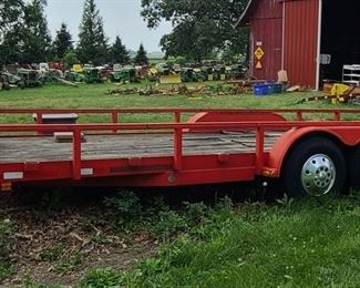 1989 INTERNATIONAL 20 FOOT FLAT TRAILER