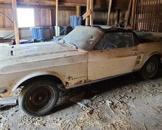 1967 FORD MUSTANG CONVERTIBLE PARTS CAR