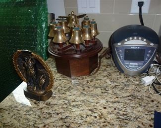 VINTAGE ELECTRIC BELLS - SONY CLOCK RADIO
