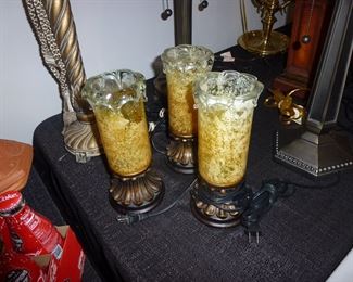 DECORATOR GLASS LAMPS