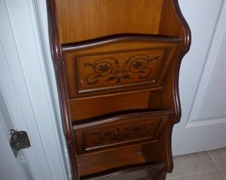 STENCILED MAGAZINE RACK