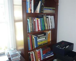 MAHOGANY BOOKCASE WITH DRAWER