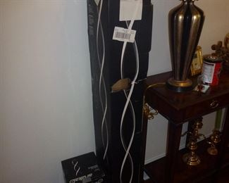 NEW SWERL SPIRAL FLOOR AND TABLE LAMPS