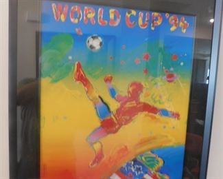 PETER MAX 1994 WORLD CUP PRINT