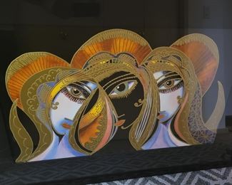 Victor Borisov Laviana Painting . Printers Proof.  Raised Relief. Surrealism.