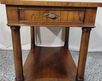 Side Table / Night Stand with Drawer by Fine Arts Furniture.