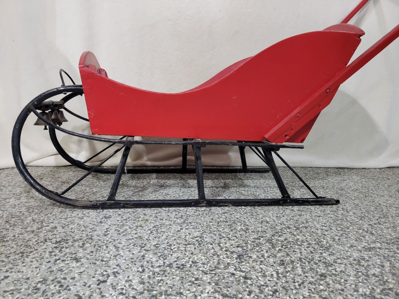 Fabulous Antique Red Sleigh!