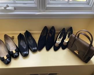 Ferregamo, Stuart Weitzman, Donald J. Pilner, and Rosenfeld Purse