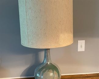 Reverse Side of Vintage Japanese Pottery Lamp