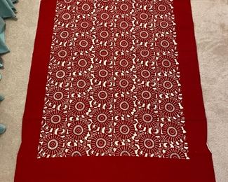 Tablecloth (many more tablecloths in closet)